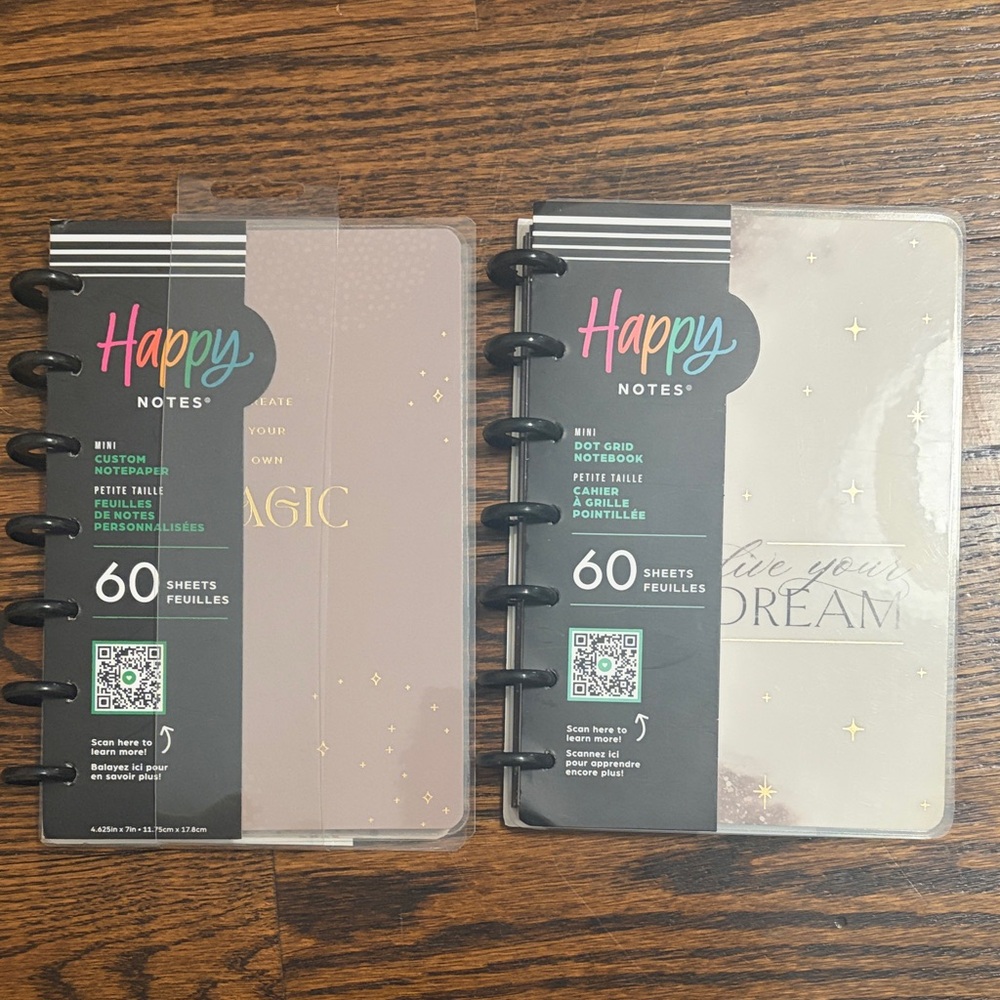 The Happy Planner Magic and Dream Notebooks Mini size  set